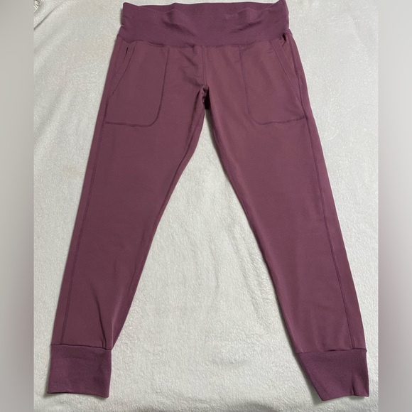 RAG Plus Womens Purple Active Ankle Joggers - Picture 1 of 6
